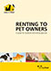 Renting to pet owners